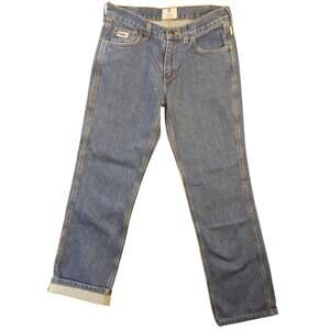 Tyndale Flame Resistant Mid Rise Utility Jeans F293T Sz 8 MidWash Blue Gorp Core